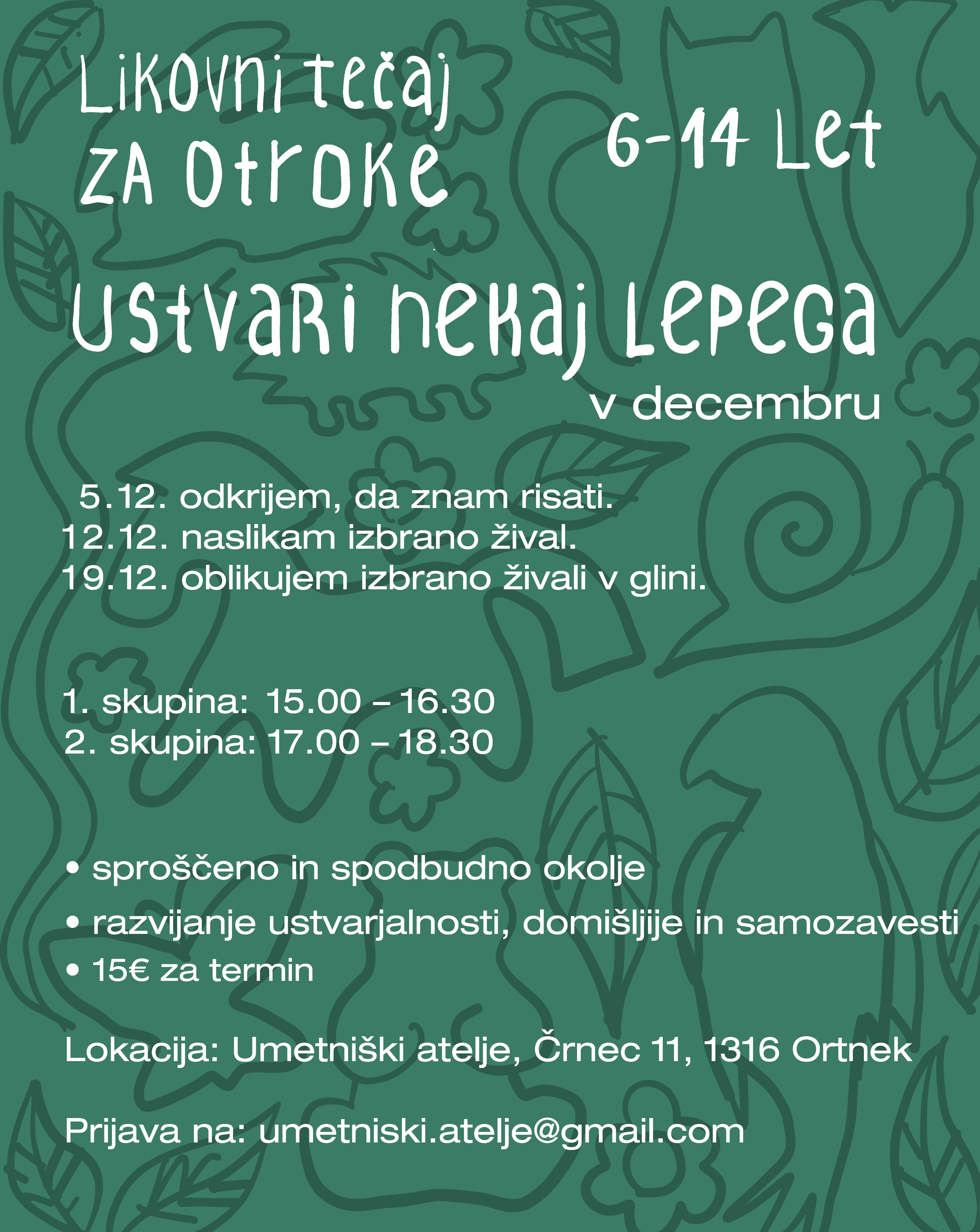 LIKOVNI tečaj za otroke