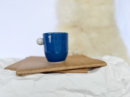 MODRA skodelica z belo SREDNJA