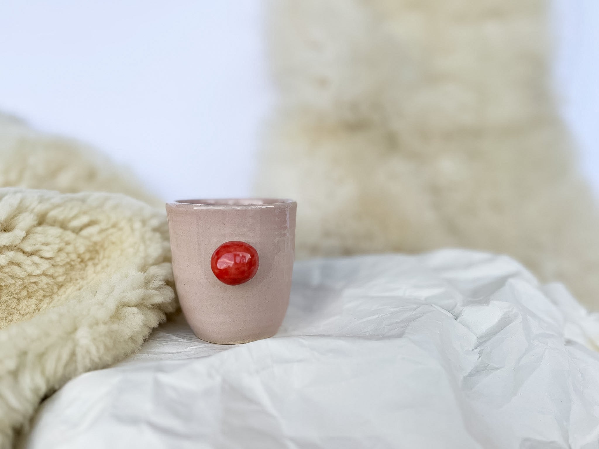 ROZA skodelica z rdečo MINI