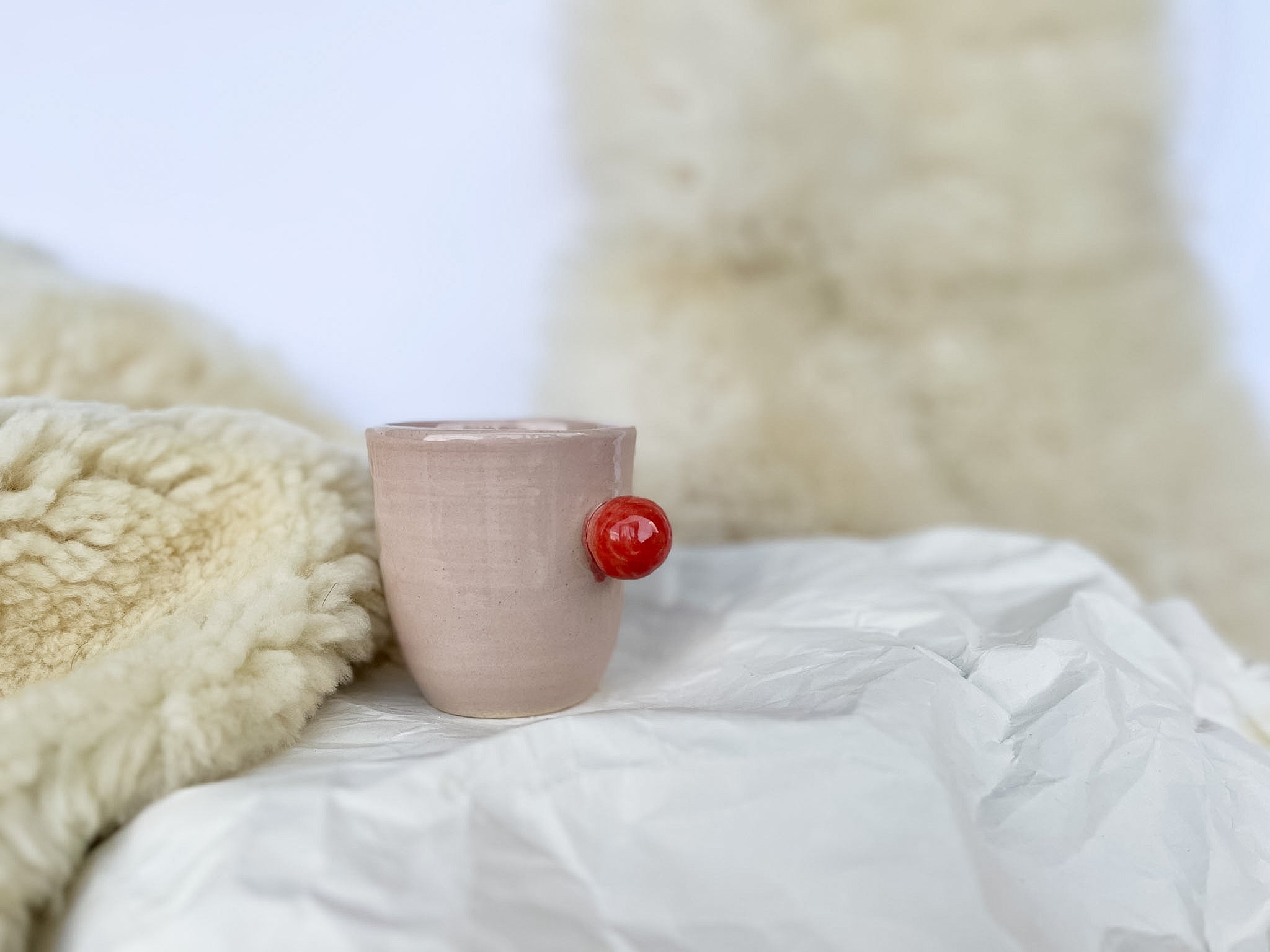 ROZA skodelica z rdečo MINI