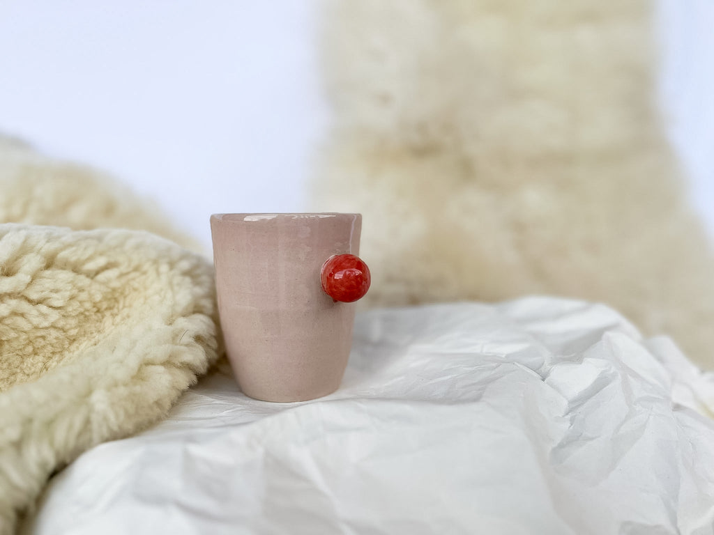 ROZA skodelica z rdečo SREDNJA