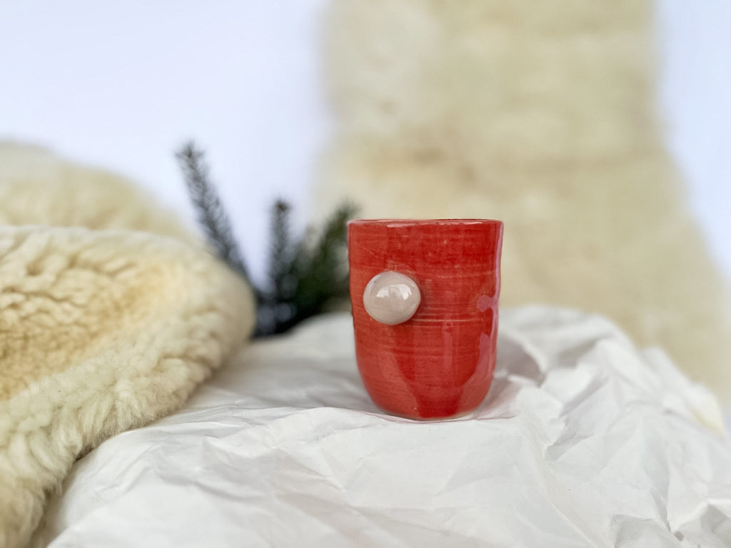 RDEČA skodelica z roza SREDNJA