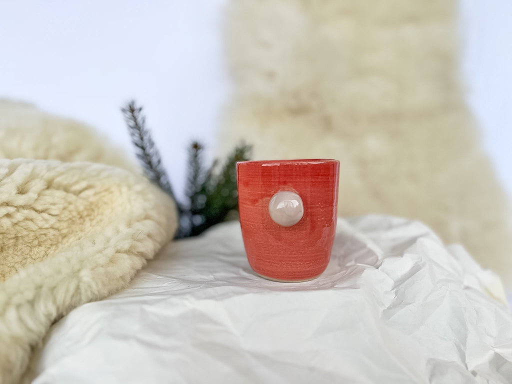 RDEČA skodelica z roza SREDNJA