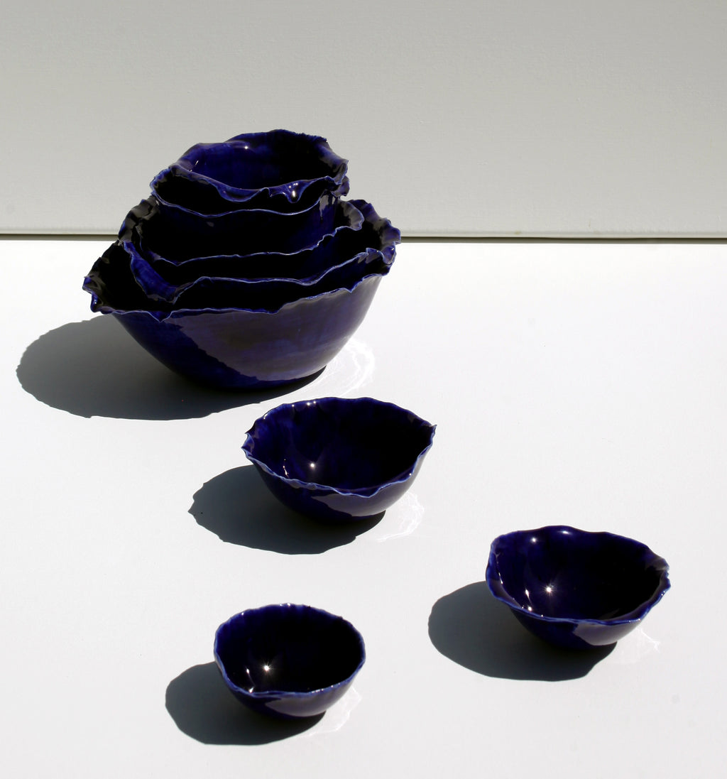 set 5 posod MODRA SOLATA