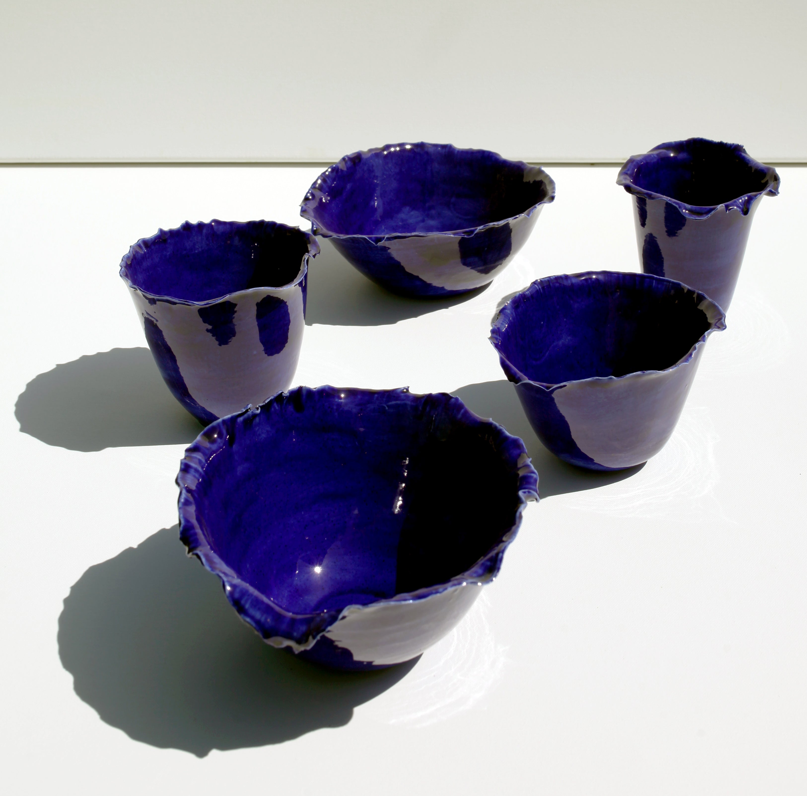 set 5 posod MODRA SOLATA