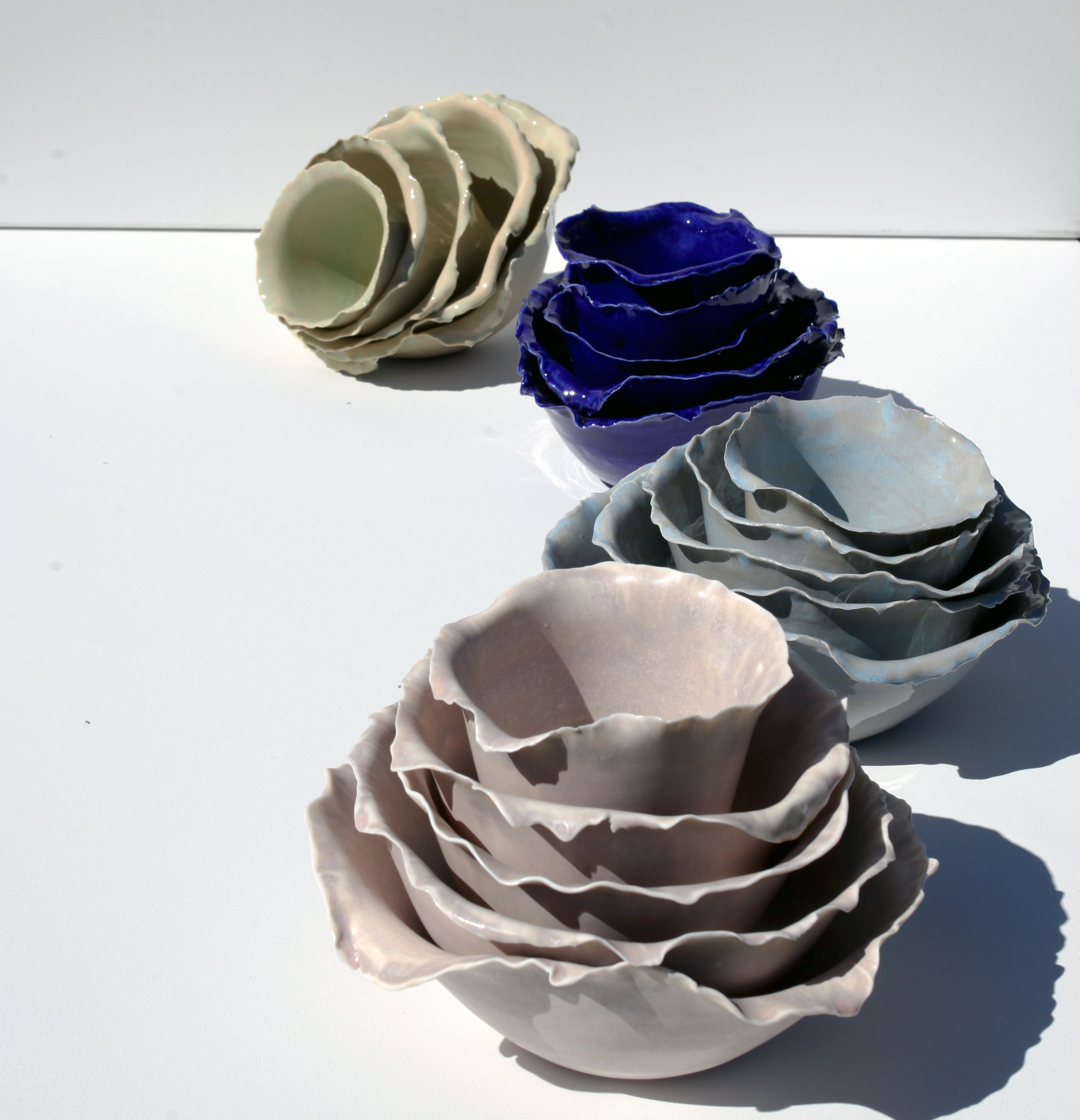 set 5 posod MODRA SOLATA