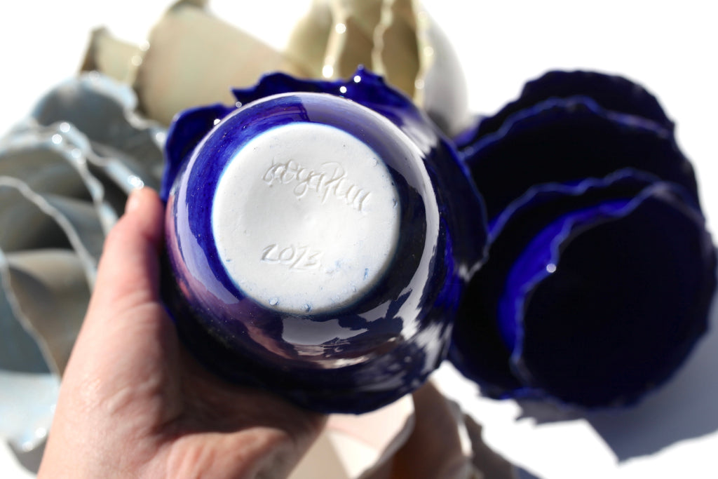 set 3 posodic MODRA SOLATA