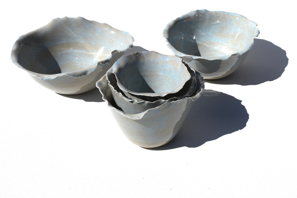 set 5 posod SVETLO MODRA SOLATA