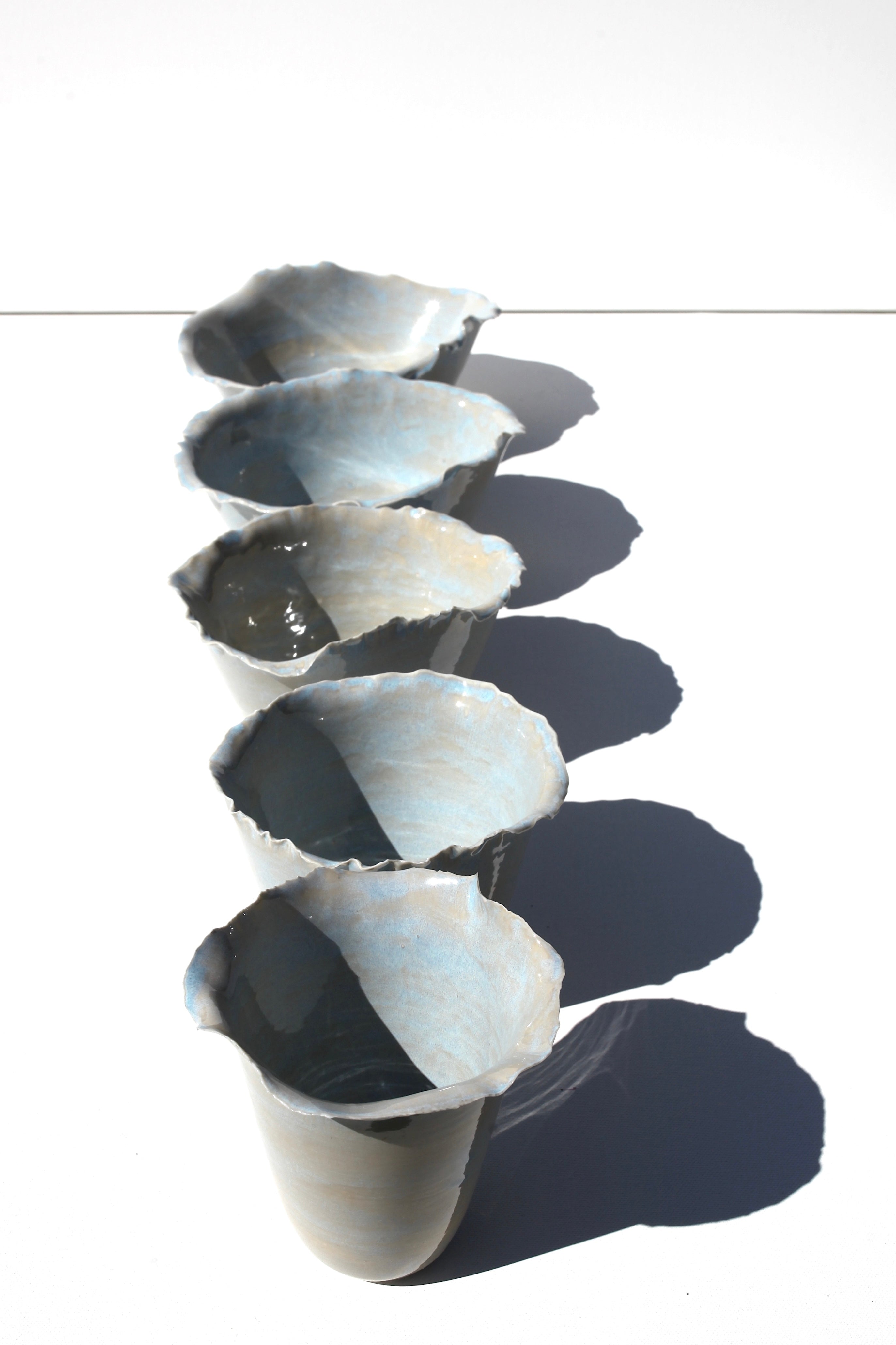 set 5 posod SVETLO MODRA SOLATA