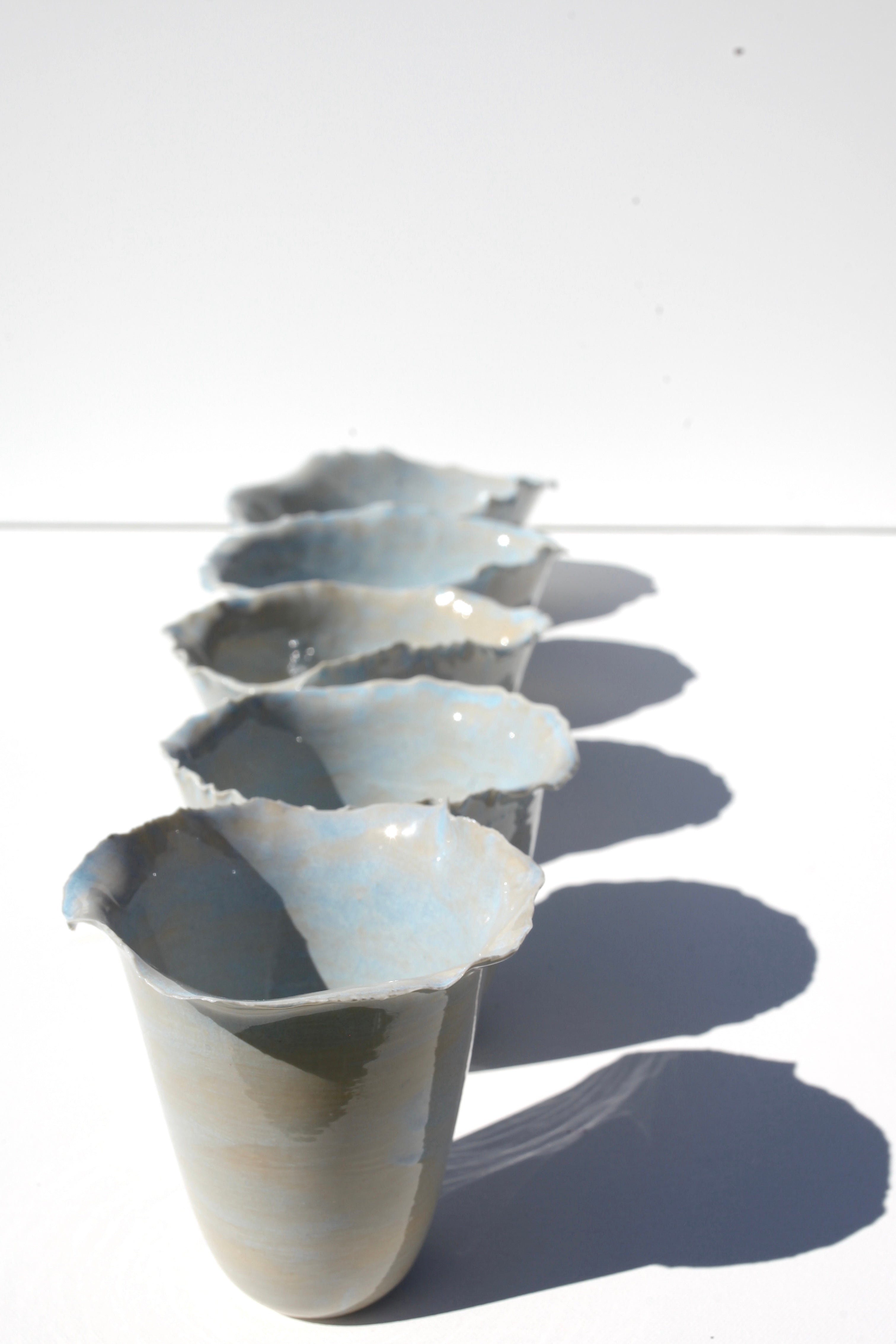 set 5 posod SVETLO MODRA SOLATA