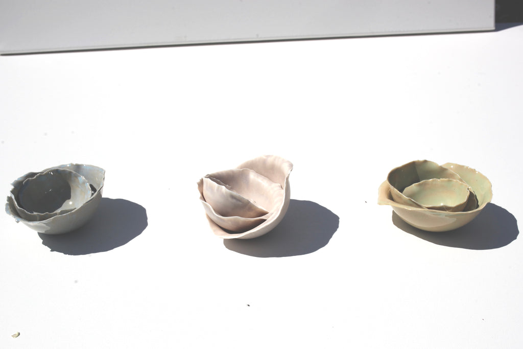 set 3 posodic BELA SOLATA