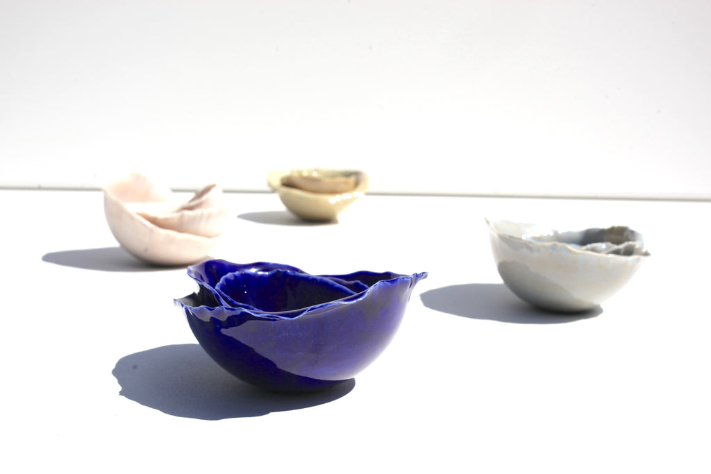 set 3 posodic MODRA SOLATA