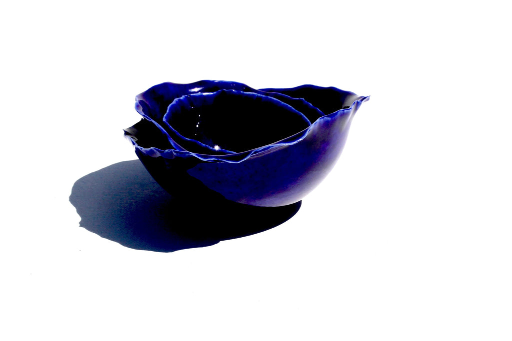 set 3 posodic MODRA SOLATA