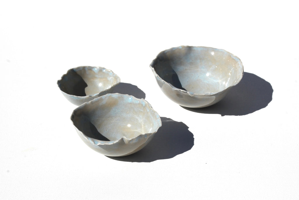 set 3 posodic SVETLO MODRA SOLATA